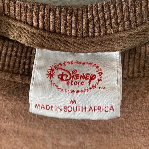 VTG The Disney Store Grumpy Sweatshirt‎ Brown Men Sweatshirt Sz Medium - Picture 3 of 4